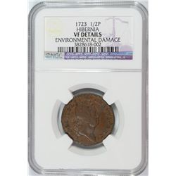 1723 HIBERNIA COLONIAL NGC VF DETAILS