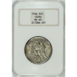 1936 TEXAS COMMEN HALF DOLLAR NGC MS-63