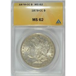 1878-CC MORGAN DOLLAR ANACS MS-62