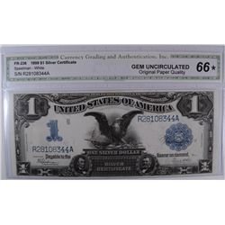 1899 $1 SILVER CERTIFICATE (BLACK EAGLE) CGA 66*