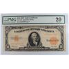 Image 1 : 1922 $10 GOLD CERTIFICATE PMG 20