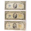 Image 1 : NORTH AFRICA SILVER CERTIFICATES 1934 2-$10.00, 1-$5.00 VG-F