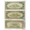 Image 2 : NORTH AFRICA SILVER CERTIFICATES 1934 2-$10.00, 1-$5.00 VG-F