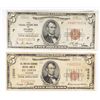 Image 1 : 2 - $5.00 NATIONALS AENB ST LOUIS & FRB ATLANTA VG+