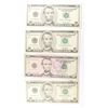 Image 1 : 4 NOTES: 2- $5.00 ERROR NOTES 2006 OVERPRINT, 2003 STAR NOTE & 2 - $5.00 GEM UNC