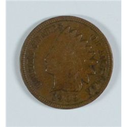 1909-S INDIAN HEAD CENT, XF/AU NICE!