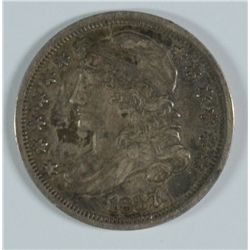 1837 CAPPED BUST DIME, XF