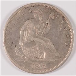 1871-S SEATED LIBERTY HALF AU-55