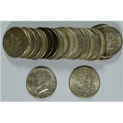 ROLL OF 1964 & 1964-D SILVER KENNEDY HALF DOLLARS