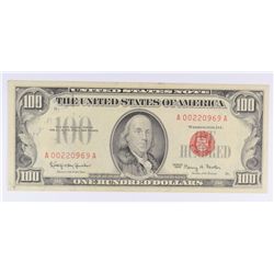 1966 $100.00 U.S. NOTE RED SEAL VF