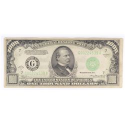 1934A $1000.00 BILL VF NICE