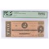 Image 2 : 2 PCS PCGS GRADED CONFEDERATE NOTES: T-63 50 CENTS 64, T-70 $2.00 55PPQ