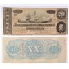 Image 2 : 7 PCS $20.00 CONFEDERATE NOTES CIRC.