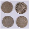 Image 1 : (4) V-NICKELS (83 N/C, 83 W/C, 88, 89)