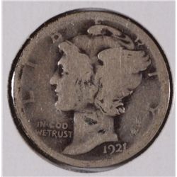 1921 MERCURY DIME AG/G