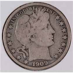 1909-O BARBER HALF DOLLAR VF-20