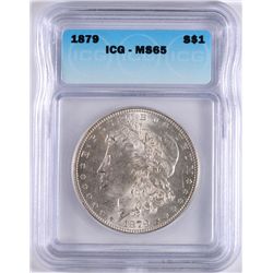 1879 MORGAN DOLLAR ICG MS-65