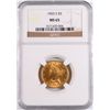 Image 1 : 1903-S $5 GOLD LIBERTY NGC MS-65