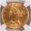 Image 2 : 1903-S $5 GOLD LIBERTY NGC MS-65