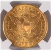 Image 3 : 1903-S $5 GOLD LIBERTY NGC MS-65