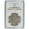 Image 1 : STRAITS SETTLEMENT 1907 DOLLAR, NGC MS-62  RARE IN HIGH GRADES!