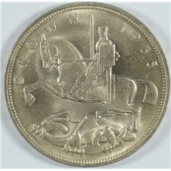 1935 GREAT BRITAIN CROWN JUBILEE, MS-65 GEM   BLAST WHITE!