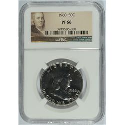 1960 FRANKLIN HALF DOLLAR, NGC PROOF-66