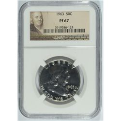 1963 FRANKLIN HALF DOLLAR, NGC PROOF-67