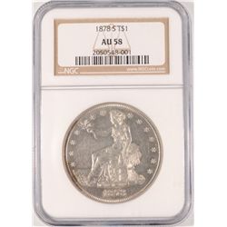 1878-S TRADE DOLLAR, NGC AU-58