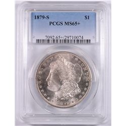 1879-S MORGAN SILVER DOLLAR, PCGS MS-65+