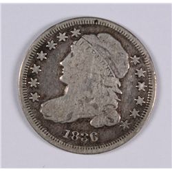 1836 BUST DIME VG