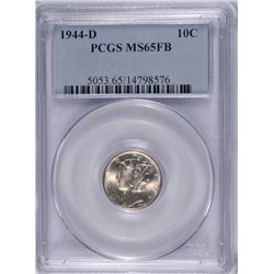 1944-D MERCURY DIME PCGS MS-65 FB