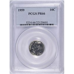 1959 PROOF ROOSEVELT DIME PCGS PR-66