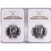 Image 1 : 1966 & 1967 SMS KENNEDY HALF DOLLARS, BOTH NGC MS-67!