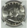 Image 2 : 1961 FRANKLIN HALF DOLLAR, NGC MS-64 FBL  RARE!!!