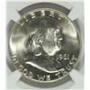 Image 2 : 1961-D FRANKLIN HALF DOLLAR, NGC MS-64 FBL