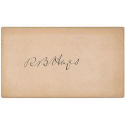 Rutherford B. Hayes