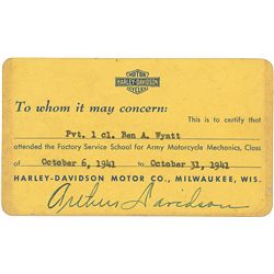 Harley-Davidson: Arthur Davidson