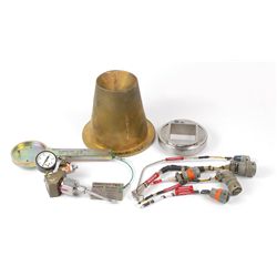 Saturn S1-C Wrench and Saturn S-IVB Electrical Connectors and Pressure Gauge