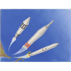 Atlas, Jupiter, and Thor Rockets in Flight: Lou Villegas