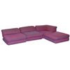 Image 1 : Joey Ramone’s Red Aztec Print Cushion Couch