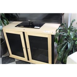 MAPLE 2 DOOR VENTILATED AUDIO / VIDEO CABINET