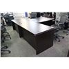 Image 3 : DARK MAHOGANY L-SHAPED EXECUTIVE DESK