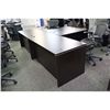 Image 3 : DARK MAHOGANY L-SHAPED EXECUTIVE DESK