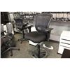 Image 3 : BLACK MESH BACK EXTENDED HEIGHT ERGONOMIC PROGRAMMER'S STOOL