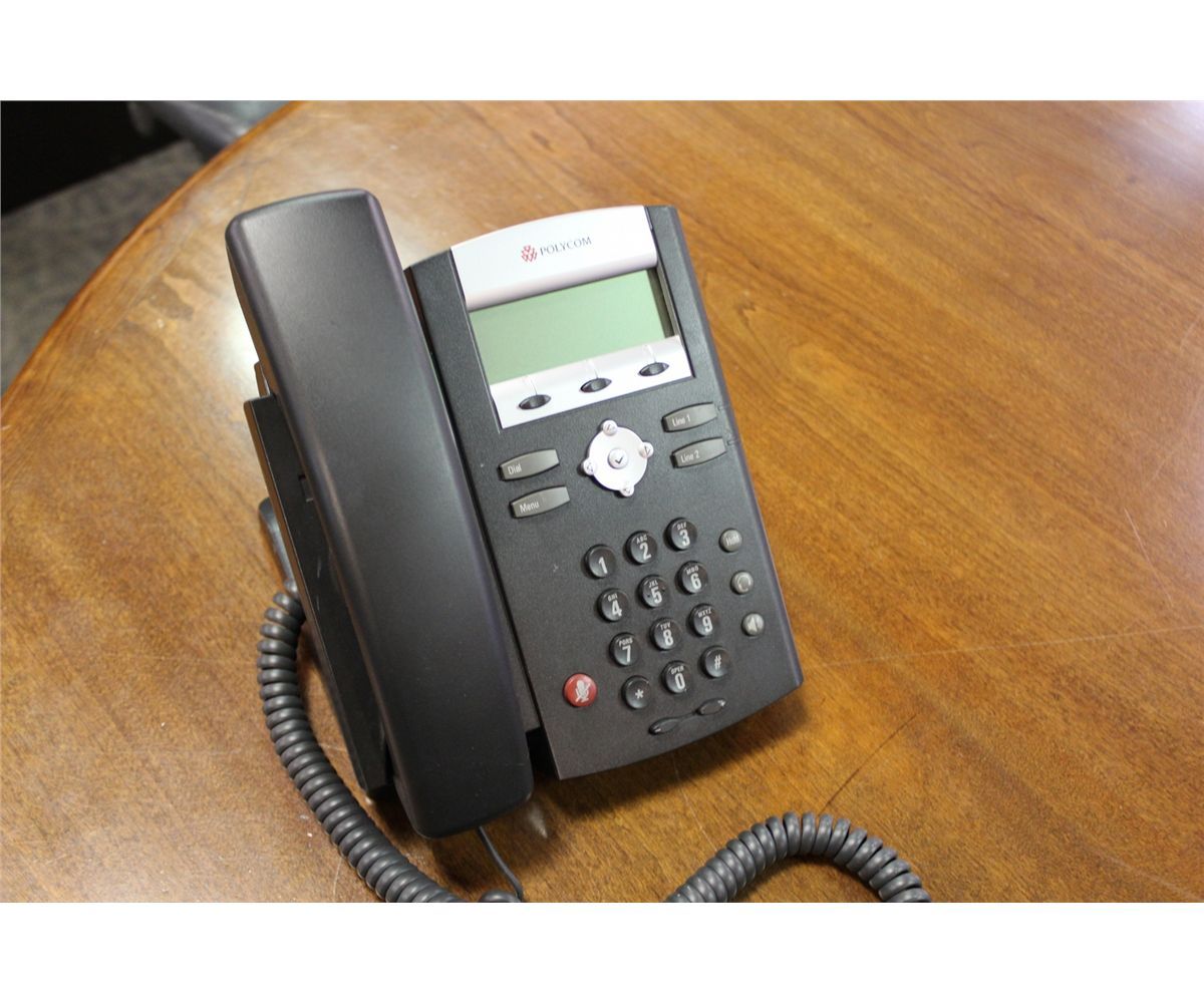 LOT OF 5 POLYCOM SOUNDPOINT IP331 INTERNET TELEPHONES - Able Auctions