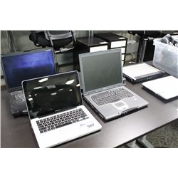 LOT OF 7 LAPTOP COMPUTERS INCLUDING A PANASONIC CF52 TOUGHBOOK AND MACBOOK PRO