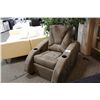 Image 2 : TAUPE MICROFIBRE RECLINER WITH 2 CUP HOLDERS