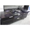 Image 2 : DARK MAHOGANY ENTERTAINMENT STAND