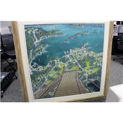 SIGNED ORIGINAL OIL PAINTING ON CANVAS BY JOHN OGILVY 'MIDDAY' 48  X 48 